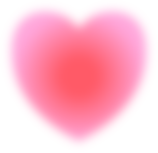 Soft blurred gradient heart
